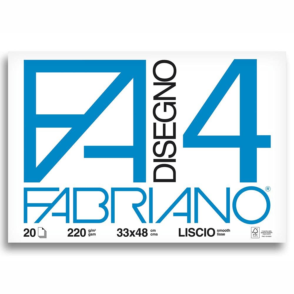 10 x Album Fabriano 33x48 Liscio/Ruvido
